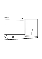 Li. Manschette seitlich